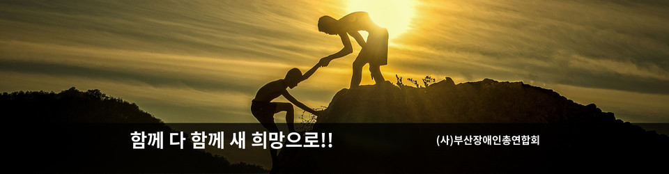 (사)부산장애인총연합회 홈페이지캡처