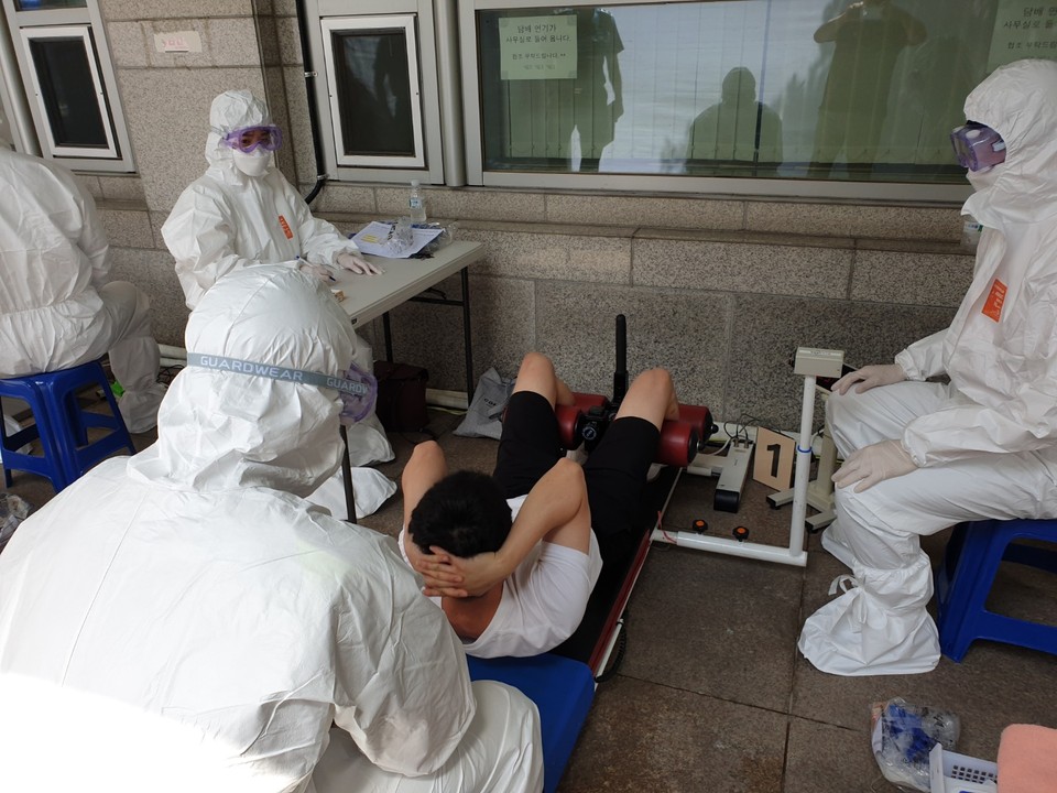 순경채용시험 체력검정시험 현장