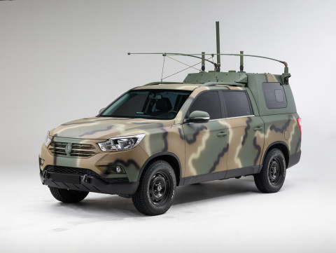 쌍용자동차가 차세대 국군 지휘 차량 렉스턴 스포츠 공급 계약을 체결했다