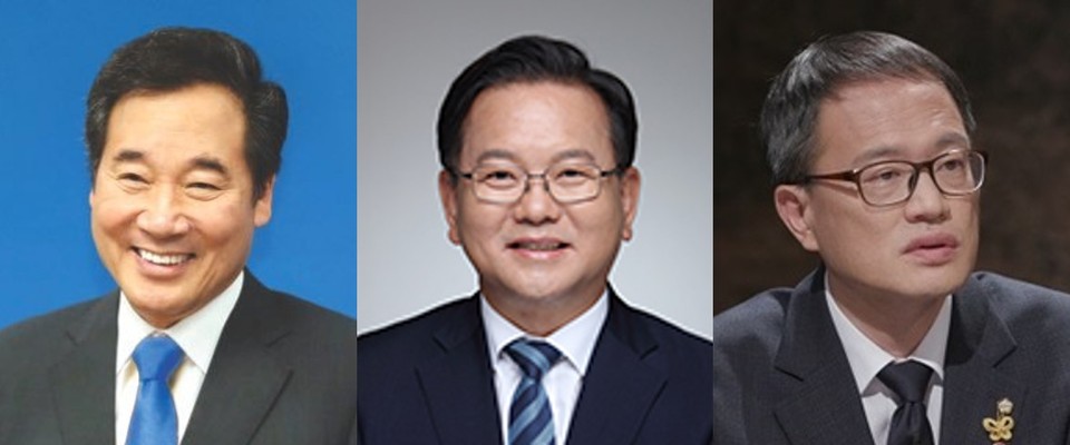 더불어 민주당 당 대표 후보 등록을 마친 이낙연 의원(왼쪽)과 김부겸 전의원(가운데)에 이어 박주민 더불어민주당 최고의원(오른쪽)이 출사표를 던졌다.
