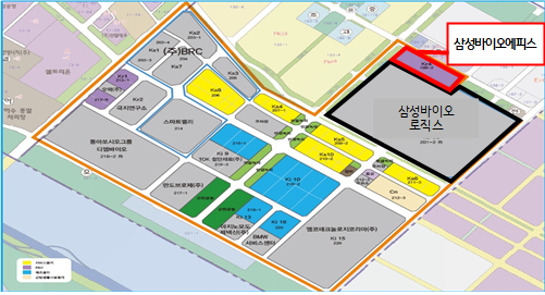 '삼성바이오에피스' 사업부지 위치도(인천시 제공)