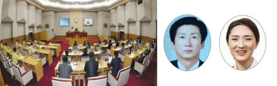 (왼쪽부터) 부천시의회 본회의 모습, 이상필 회장, 곽내경 의원