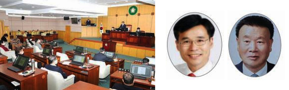 (왼쪽부터) 정읍시의회 본회의 모습, 정상섭 의원, 박금용 회장