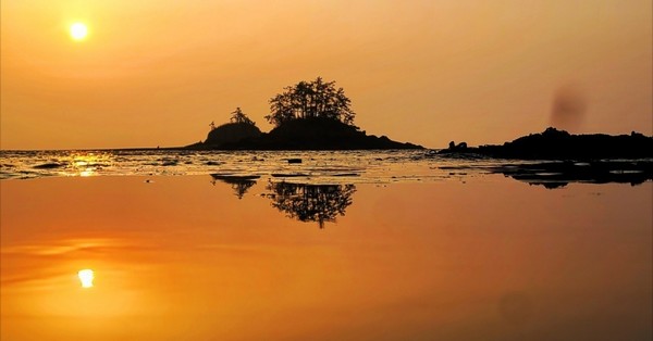 군산 무녀도 쥐똥섬 일출