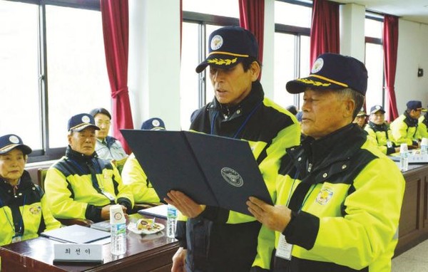 아동안전지킴이 선서 모습