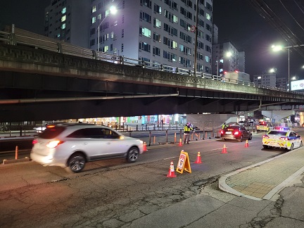 인천경찰청이 음주운전 단속활동을 하고 있다.(사진=인천경찰청)