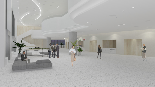 인천문화예술회관 리모델링 공사 '로비 조감도'