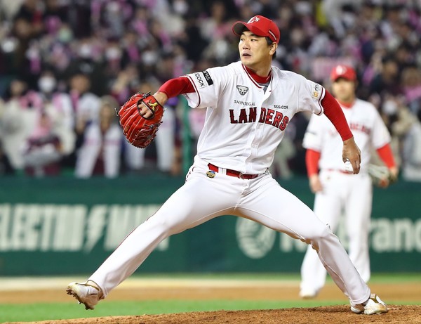 최동웡상 수상자 김광현 선수