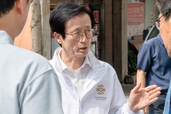 이갑준 구청장의 민생소통현장 모습