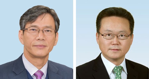 (왼쪽부터) 이병진 부산교통공사 사장, 이성림 부산시설공단 이사장.