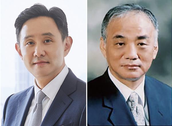 (왼쪽부터) 최윤범 고려아연 회장, 장형진 영품그룹 고문
