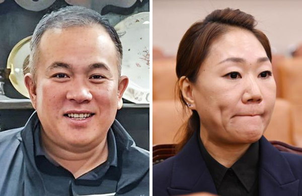 (왼쪽부터) 명태균, 강혜경