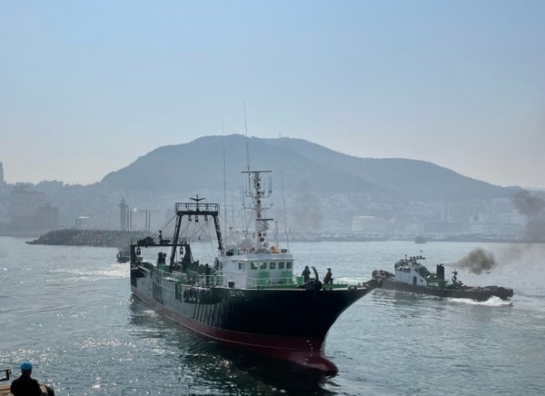 침몰한 제22서경호 모습 (사진=선사 제공)