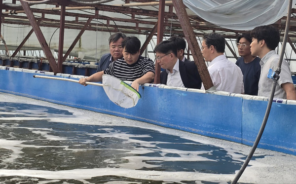 서해권역 친환경 새우양식 현장 점검 및 간담회 (사진=수산과학원)