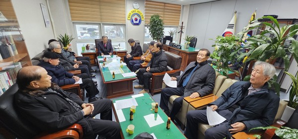 인천광역시재향경우회 원로회가 '2025년 4/4분기 원로간담회'를 진행하고 있다.(사진=인천광역시재향경우회)