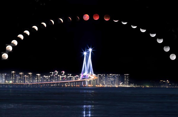 보름달 개기월식