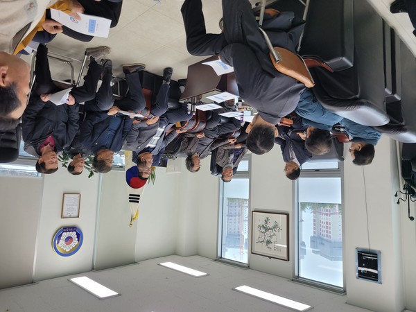 경기북부(도)재향경우회(회장 황의민)가 '2026년도 제1차 정기이사회"를 개최하고 있다.(사진=경기북부(도)경우회)